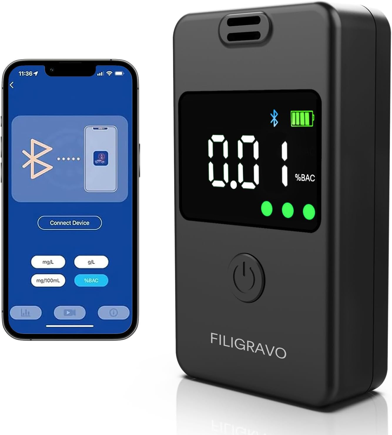 Buzzright Portable-Alcohol Breathalyzer 